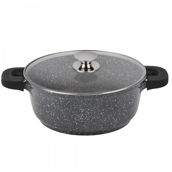 Cacerola al.fund.black alta piedra 32cm,  Menaje, Cocina